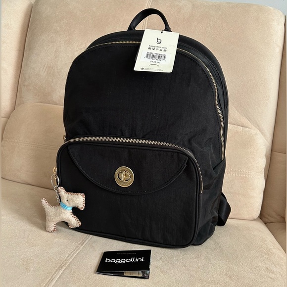 NEW Baggallini Classy BackpackWork Travel Laptop Bag with Luggage Sleeve